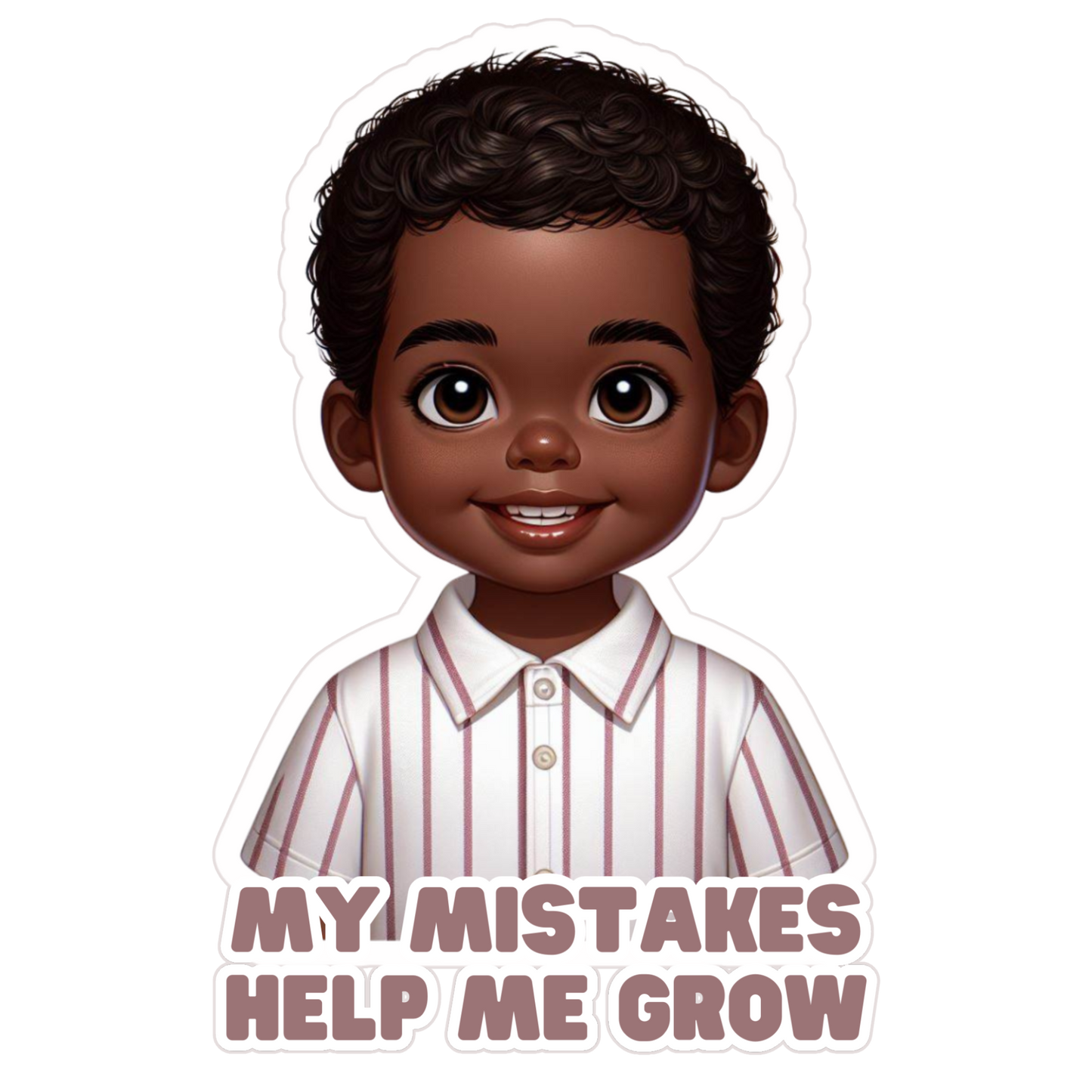 My Mistakes Help Me Grow Girl/Boy Stickers