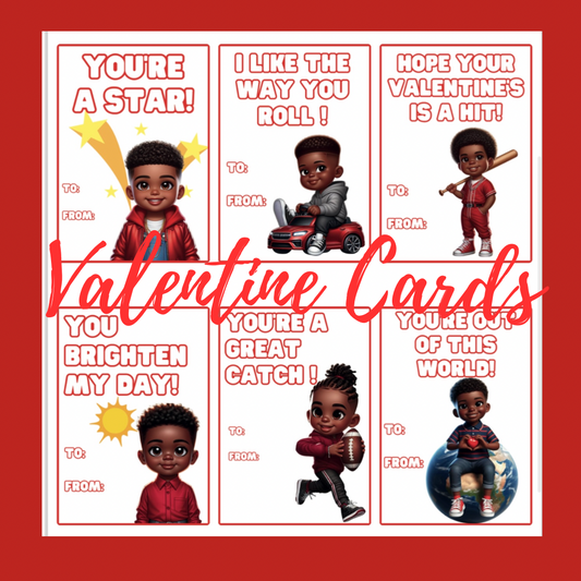 Black Boy Joy Valentine Cards